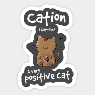 Positive Cat Sticker